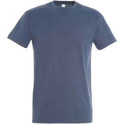 Vêtements Femme T-shirts manches courtes Sols IMPERIAL camiseta color Denim Azul