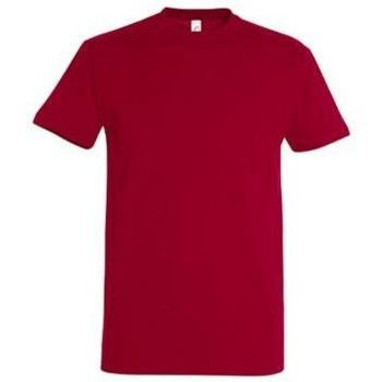 Vêtements Femme T-shirts manches courtes Sols IMPERIAL camiseta color Rojo Tango Rouge