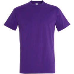 Vêtements Femme T-shirts manches courtes Sols IMPERIAL camiseta color Morado Oscuro Violeta