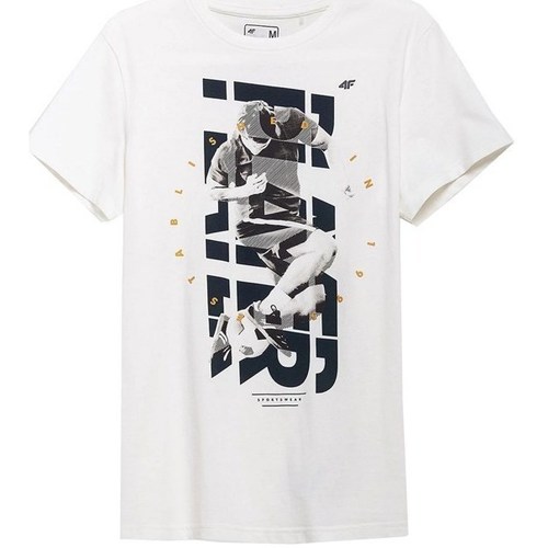 Vêtements Homme T-shirts manches courtes 4F TSM011 Blanc