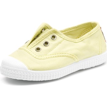 Chaussures Enfant Baskets mode Cienta Chaussures en toiles  Tintado jaune pastel