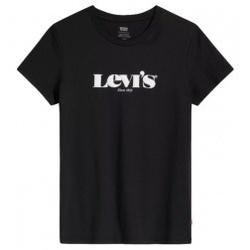 Vêtements Femme T-shirts manches courtes Levi's Levis The Perfect Tee Noir