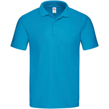 Vêtements Homme Polos manches courtes Fruit Of The Loom SS229 Azur