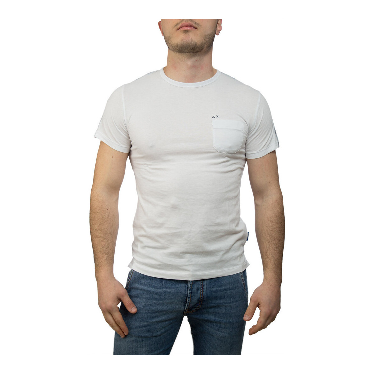 Vêtements Homme T-shirts & Polos Sun68 T19104 Blanc