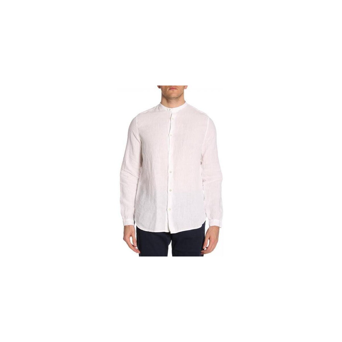 Vêtements Homme Chemises manches longues Emporio Armani 3Z1C951N5FZ Blanc