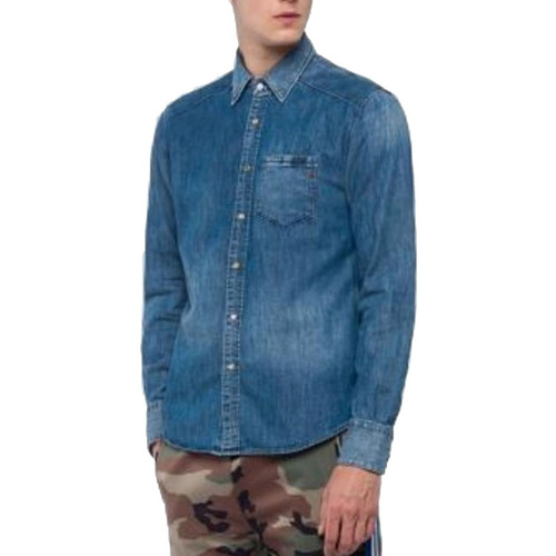 Vêtements Homme Chemises manches longues Replay M400926C462 Bleu