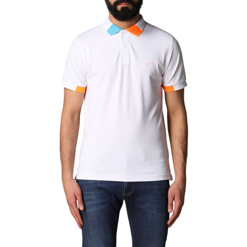 Vêtements Homme T-shirts & Polos Sun68 A30117 Blanc