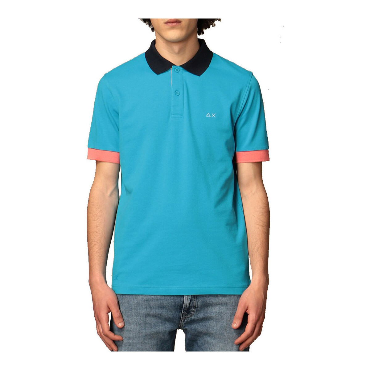 Vêtements Homme T-shirts & Polos Sun68 A31112 Bleu