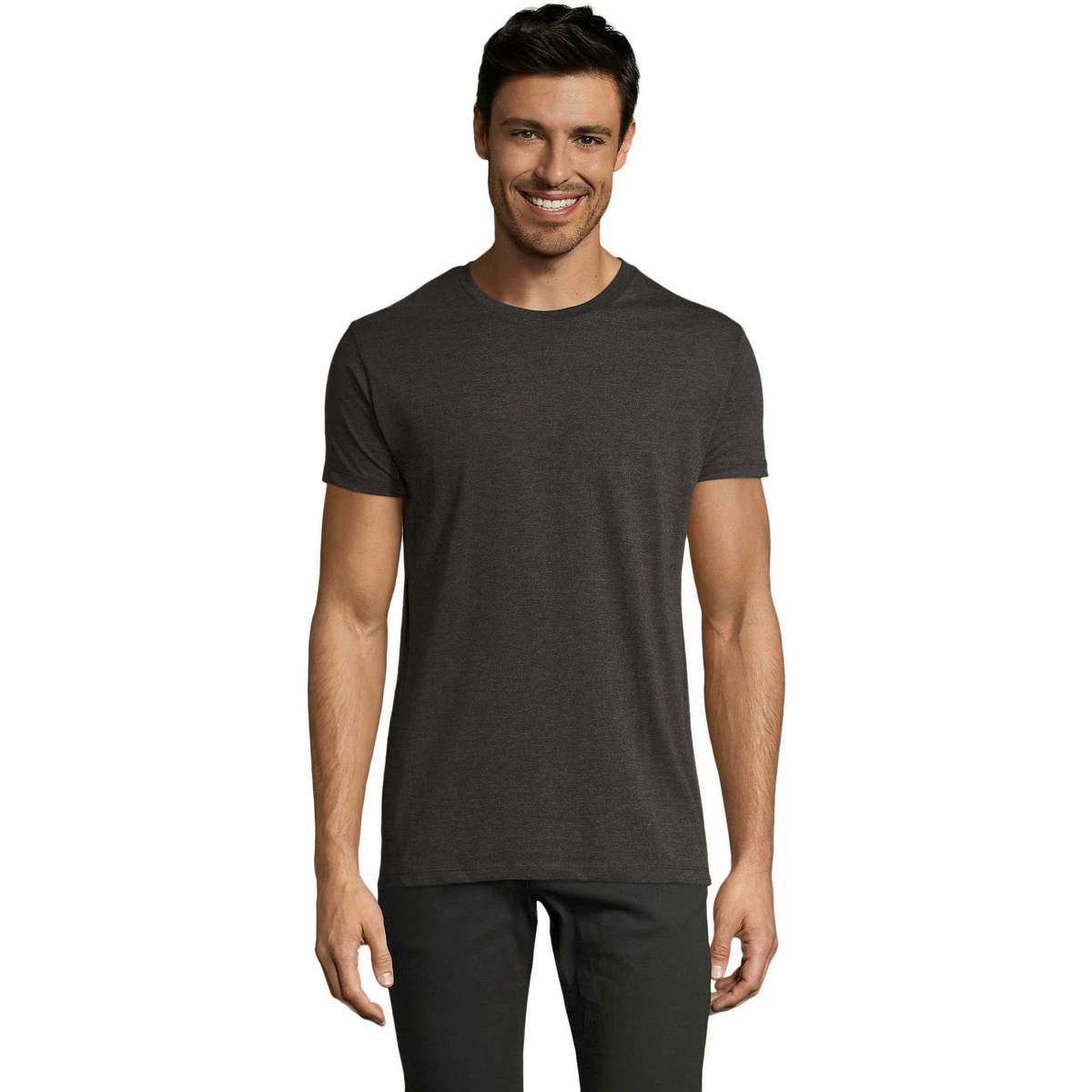 Vêtements Homme T-shirts manches courtes Sols Camiseta IMPERIAL FIT color Antracita Gris