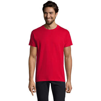 Vêtements Homme T-shirts manches courtes Sols Camiseta IMPERIAL FIT color Rojo Rouge