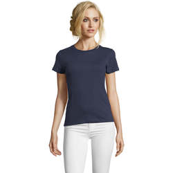 Vêtements Femme T-shirts manches courtes Sols Camiseta IMPERIAL FIT color Denim Azul