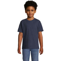 Vêtements Enfant T-shirts linen manches courtes Sols Camista infantil color French Marino Azul