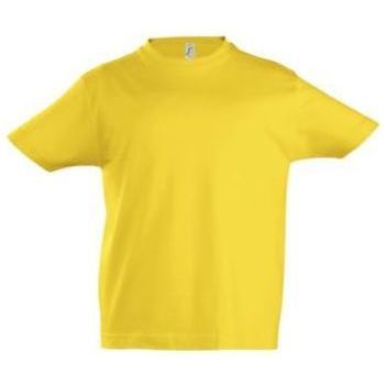Vêtements Enfant T-shirts manches courtes Sols Camista infantil color Amarillo Jaune