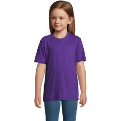 Vêtements Enfant T-shirts manches courtes Sols Camista infantil color Morado Violet