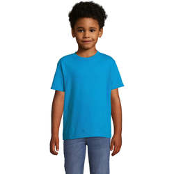 Vêtements Enfant T-shirts manches courtes Sols Camista infantil color Aqua Bleu