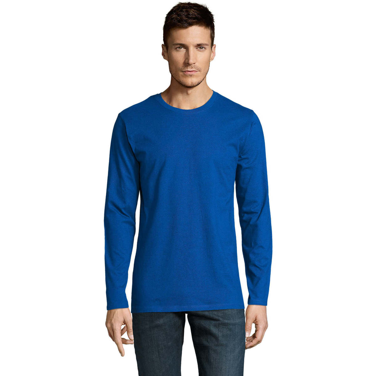 Vêtements Homme T-shirts manches longues Sols Camiseta manga larga Bleu