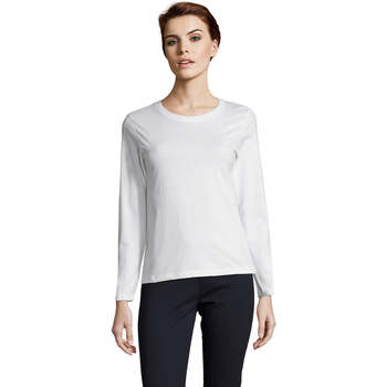 Vêtements Femme T-shirts manches longues Sols Camiseta imperial Women Blanco