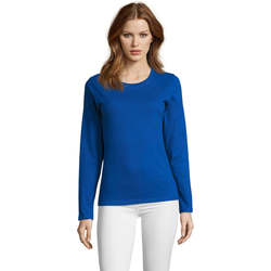 Vêtements Femme T-shirts manches longues Sols Camiseta imperial Women Azul