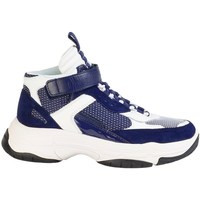 Chaussures Homme Baskets montantes Calvin Klein Jeans Mordikai Blanc, Bleu marine