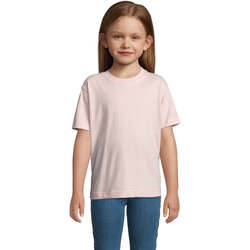 Vêtements Enfant T-shirts manches courtes Sols Camista infantil color Rosa médio Rose