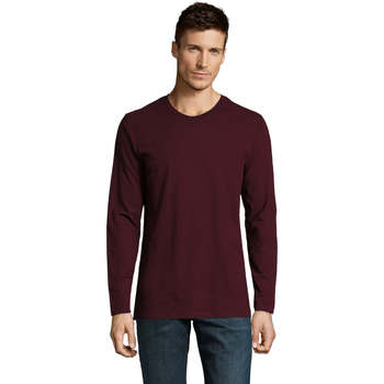 Vêtements Homme T-shirts manches longues Sols Camiseta manga larga Bordeaux
