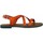 Chaussures Femme Sandales et Nu-pieds Wikers -77150 Orange