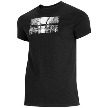 Vêtements Homme Daisy Street T-shirt comoda con kit fai da te per stampa della scritta "Los Angeles" 4F TSM025 Noir