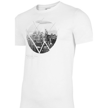 Vêtements Homme Daisy Street T-shirt comoda con kit fai da te per stampa della scritta "Los Angeles" 4F TSM023 Blanc