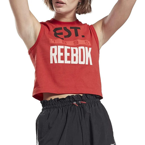 Vêtements Femme Débardeurs / T-shirts sans manche dona Reebok Sport FK5382 Rouge