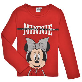 Vêtements Fille T-shirts manches longues TEAM HEROES  TEE MINNIE Rouge