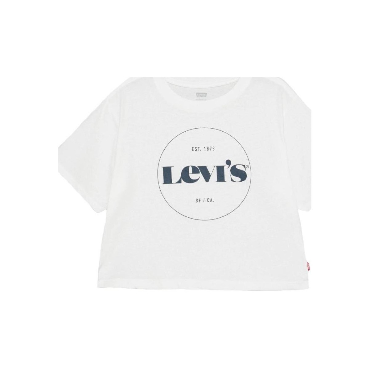 Vêtements Fille T-shirts manches courtes Levi's  Blanc