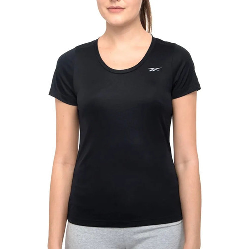 Vêtements Femme T-shirts & Polos dona Reebok Sport FQ0057 Noir