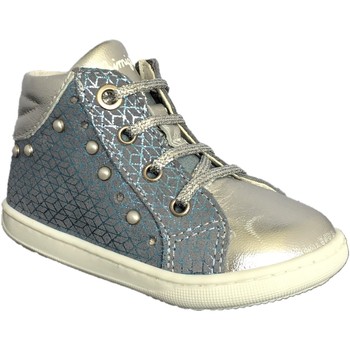 Chaussures Fille Baskets montantes Primigi 34035 Bleu silver