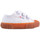 Chaussures Enfant Baskets basses Superga 2980-DRILLCOTSTRAPS Cadet Blanc