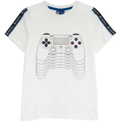 Vêtements Fille T-shirts manches longues Playstation  Blanc
