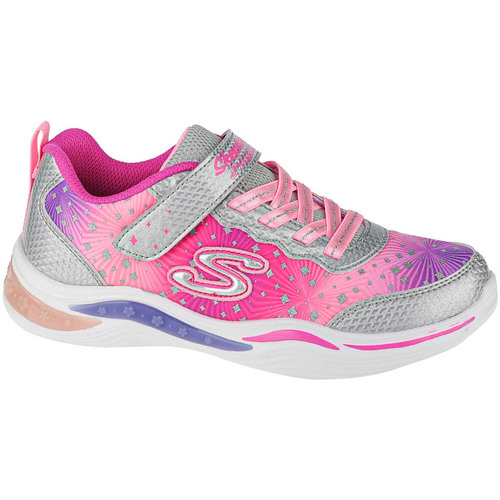 Chaussures Fille Sneakers SKECHERS Radiant Swirl 302434L LPMT Light Pink Multi Skechers Power Petals-Painted Daisy Argenté