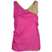 Forever New Petite ruffle dress in structured satin in cosmetic pink