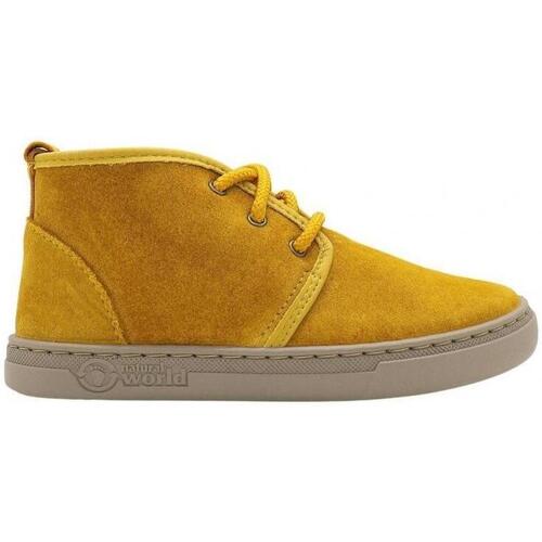 Chaussures Enfant Bottes Natural World Angelo Figus Cambra wooden-heel ankle boots Jaune