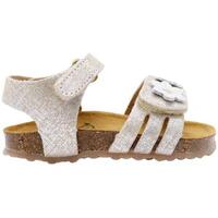 Chaussures Enfant Sandales et Nu-pieds Plakton Baby Ponette - Beige Argenté