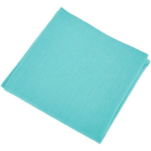 Un Matin dEté Serviettes de table Vent Du Sud Serviette en coton à l'unité - Bleu turquoise Bleu
