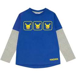 Vêtements Fille Sweats Pokemon  Bleu / Gris chiné / Jaune