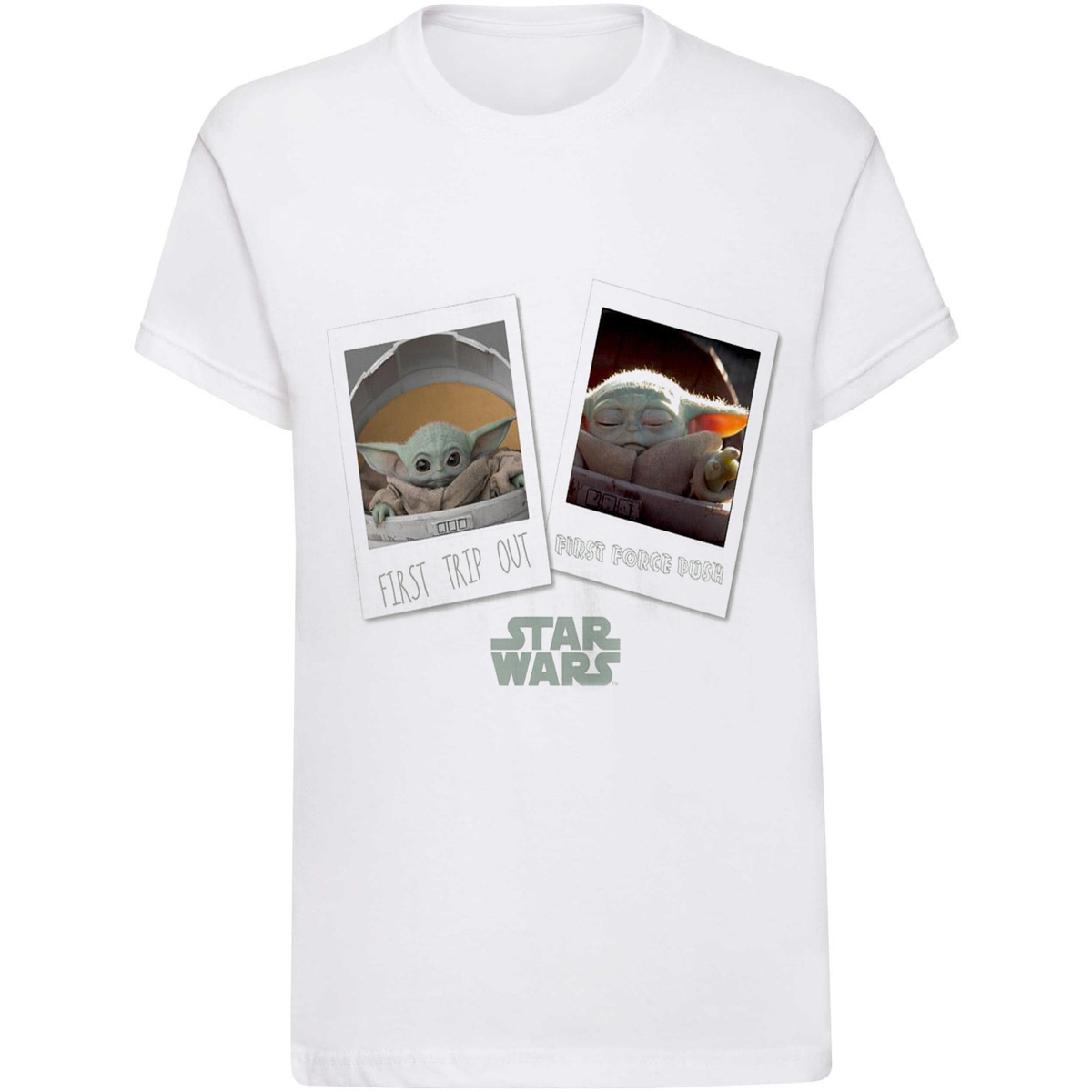 Vêtements Garçon T-shirts manches longues Star Wars: The Mandalorian First Trip Out Blanc