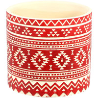 Maison & Déco Vases, caches pots d'intérieur Décolines Mini Cache pot Rouge Cylindre Mexicain en céramique 7 cm Rouge