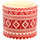 Maison & Déco Vases / caches pots d'intérieur Décolines Mini Cache pot Rouge Cylindre Mexicain en céramique 7 cm Rouge