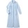 Vêtements Femme Pyjamas / Chemises de nuit Daxon by  - Robe de chambre courtelle col Claudine Bleu