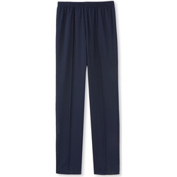 Vêtements Femme Pantalons Daxon by  - Pantalon en maille stature + d'1,60m Bleu