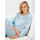 Vêtements Femme Pyjamas / Chemises de nuit Daxon by  - Chemise de nuit unie Bleu