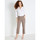 Vêtements Femme Pantalons Daxon by  - Pantalon élastiqué entrejambe 69cm Beige
