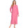 Vêtements Femme Pyjamas / Chemises de nuit Daxon by  - Robe de chambre zip molleton courtelle Rose