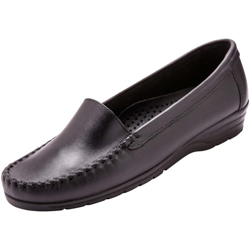 Pediconfort Mocassins plateau lisse largeur confort Noir - Chaussures Mocassins  Femme 48,99 €